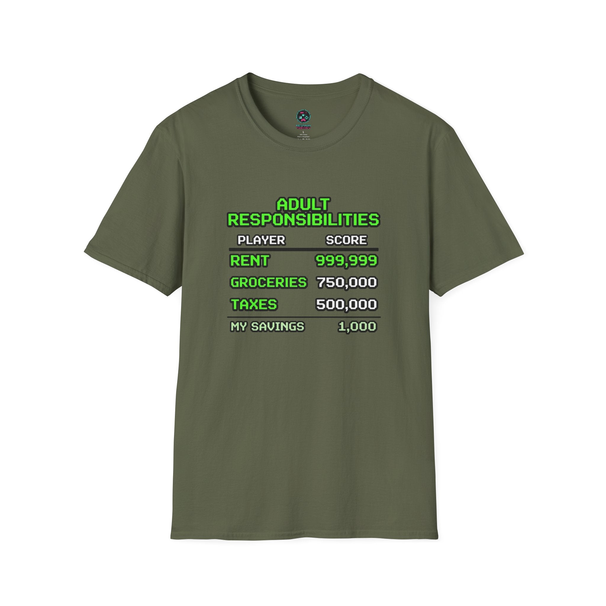 Adult Responsibilities T-Shirt