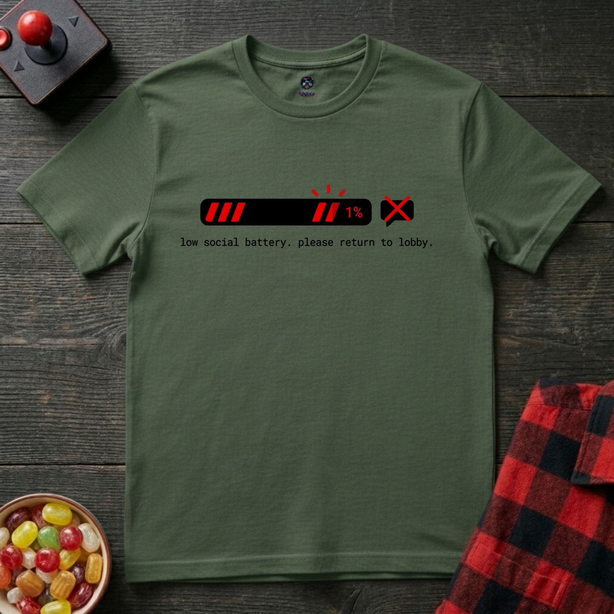 Social Battery Low T-Shirt