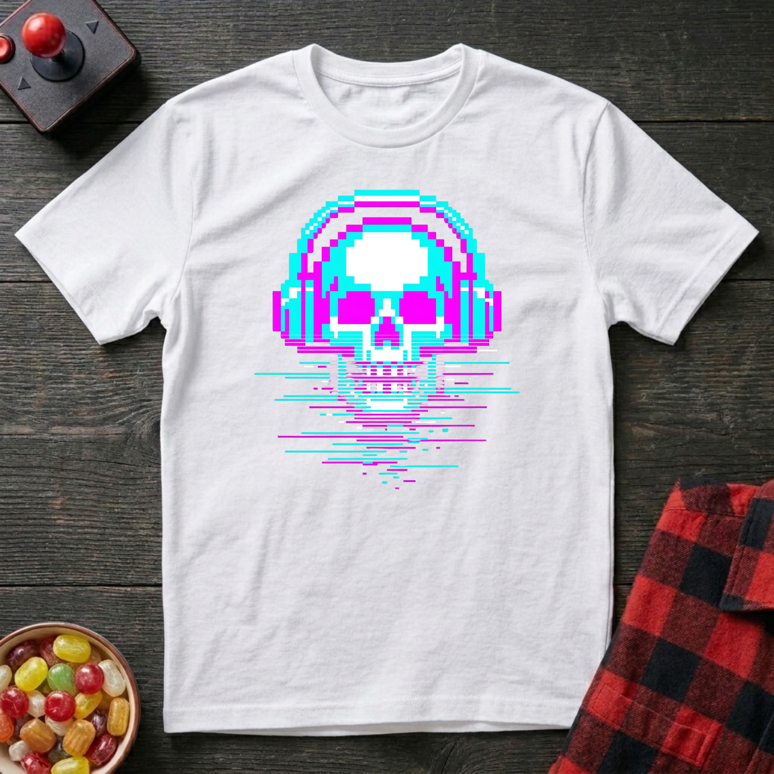 8bit Skull T-Shirt